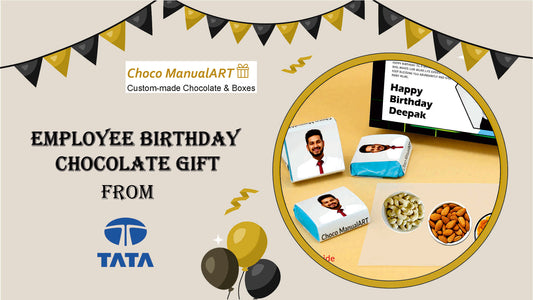 "Sweet Success: Elevate Employee Birthdays with Personalized Chocolate Gifts from Choco ManualART"