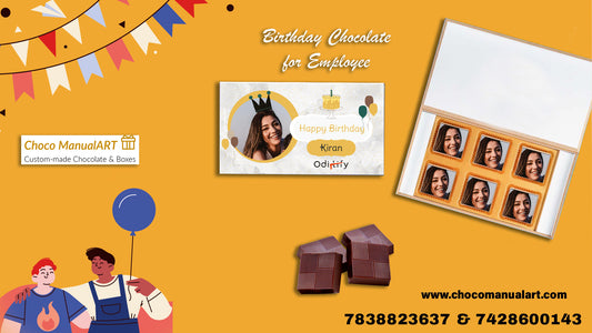 Elevate Employee Birthdays with Choco ManualART's Elegant Corporate Chocolate Gifts