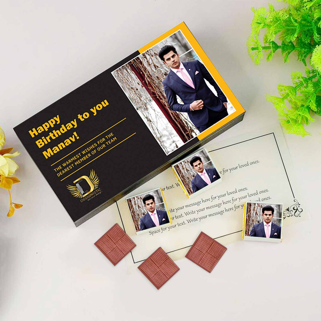 "Sweet Celebrations: Elevate Employee Birthdays with Personalized Chocolate Gifts from Choco ManualART!"