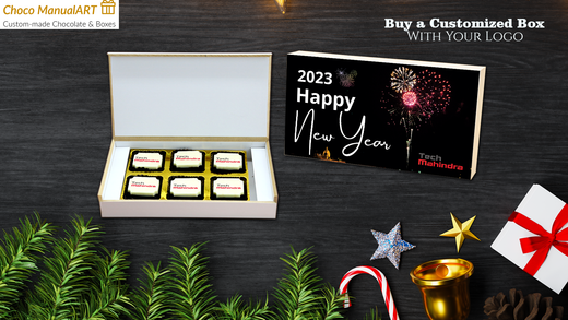 New Year and Christmas Chocolate Gift