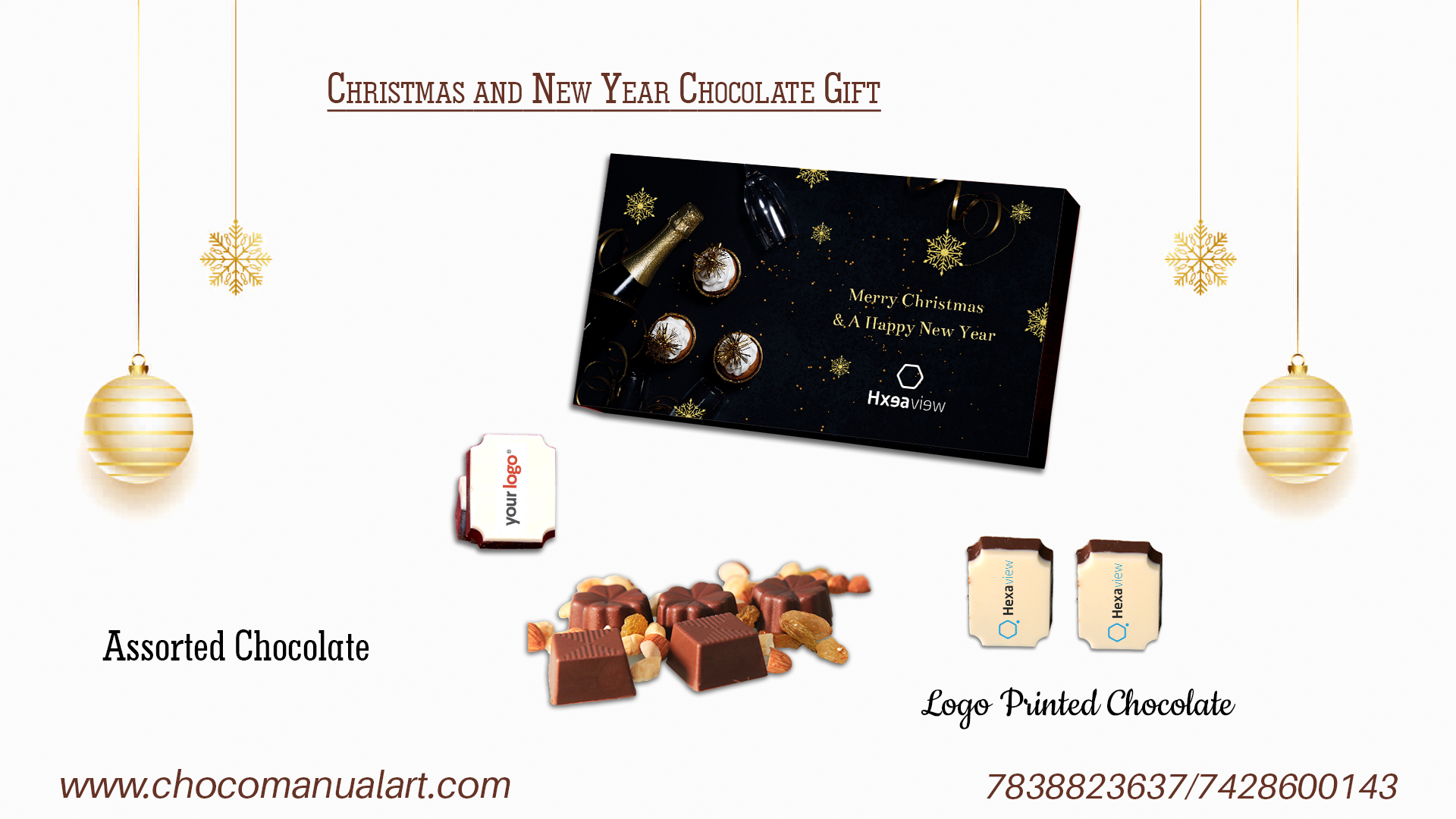 Make a Sweet Impression: Corporate New Year Gifts with Printed Logo Chocolates from Choco ManualART