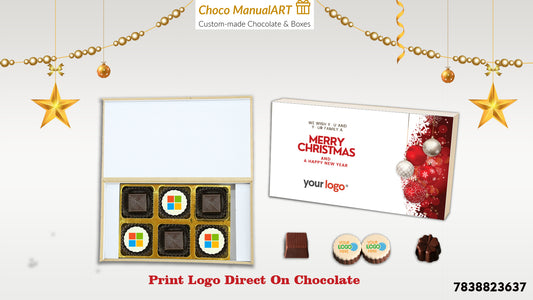 New Year and Christmas Chocolate Gift - Chocomanualart