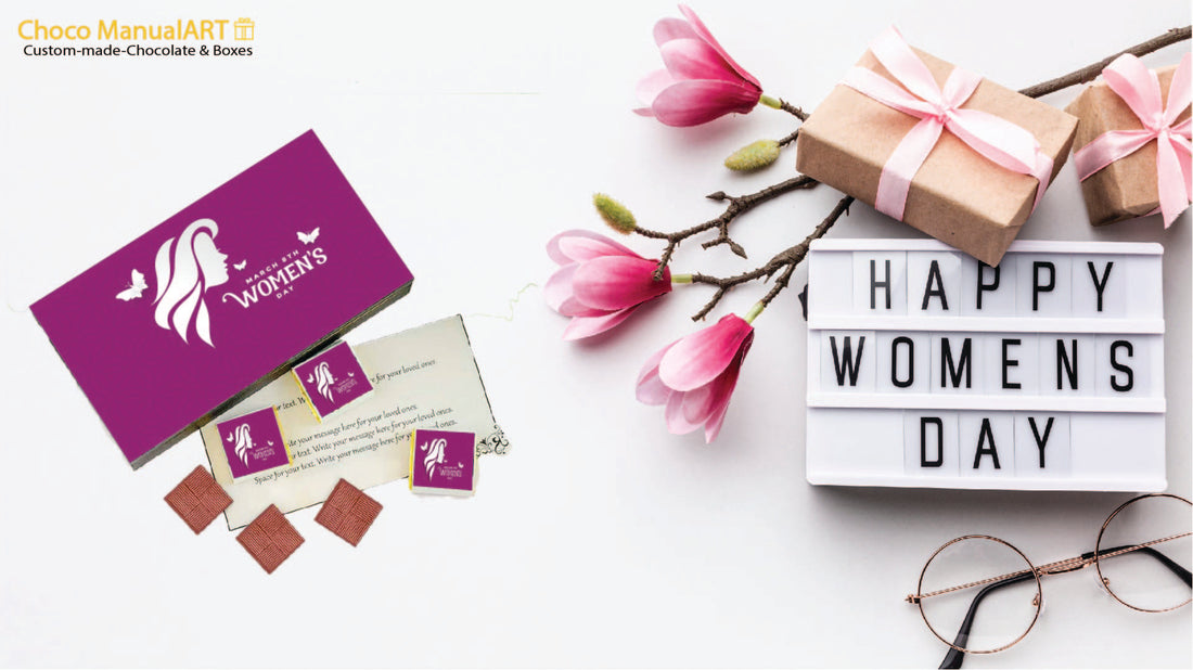 "Blooms of Appreciation: Choco ManualART's Floral Print Chocolates – A Perfect Women's Day Gift"