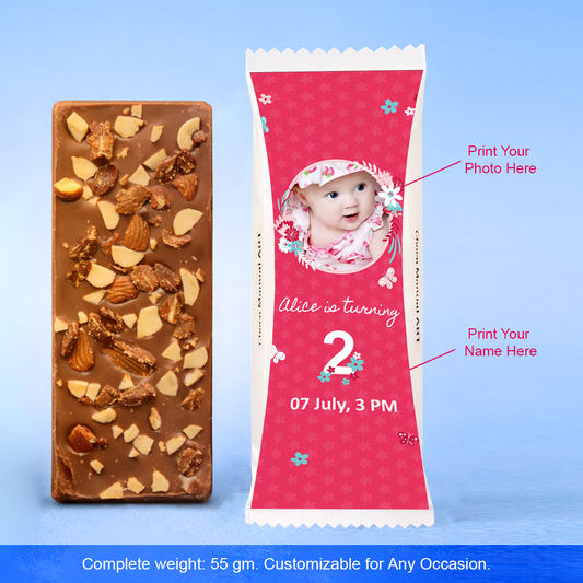Handmade Premium Chocolate Bar with Custom Photo