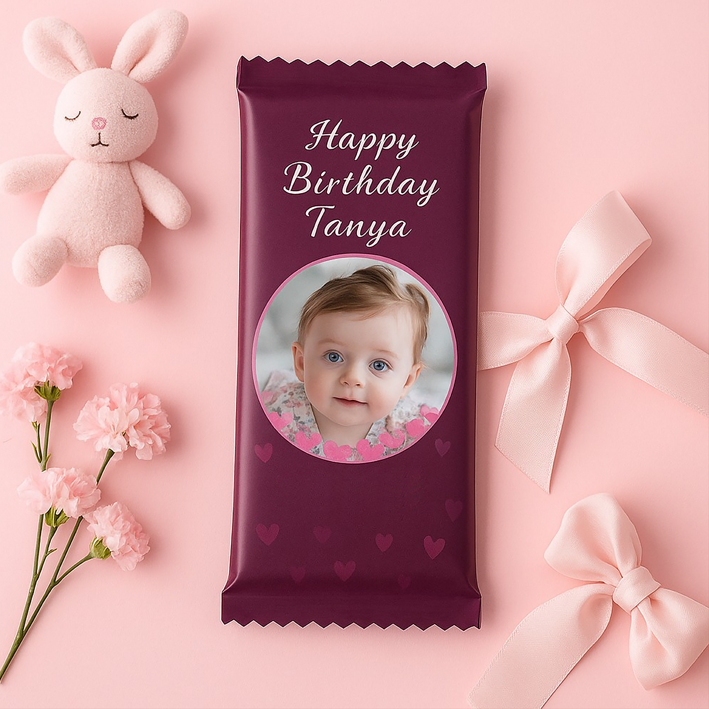 Personalised Birthday Chocolate Bar with Baby Photo