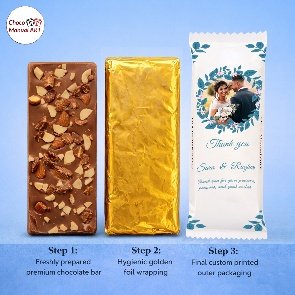 Premium Personalized Chocolate Bar with Photo Memory