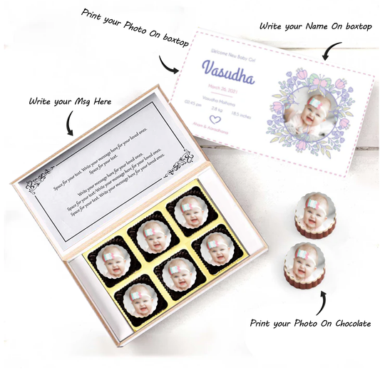 Introducing baby boy Star printed chocolate gift