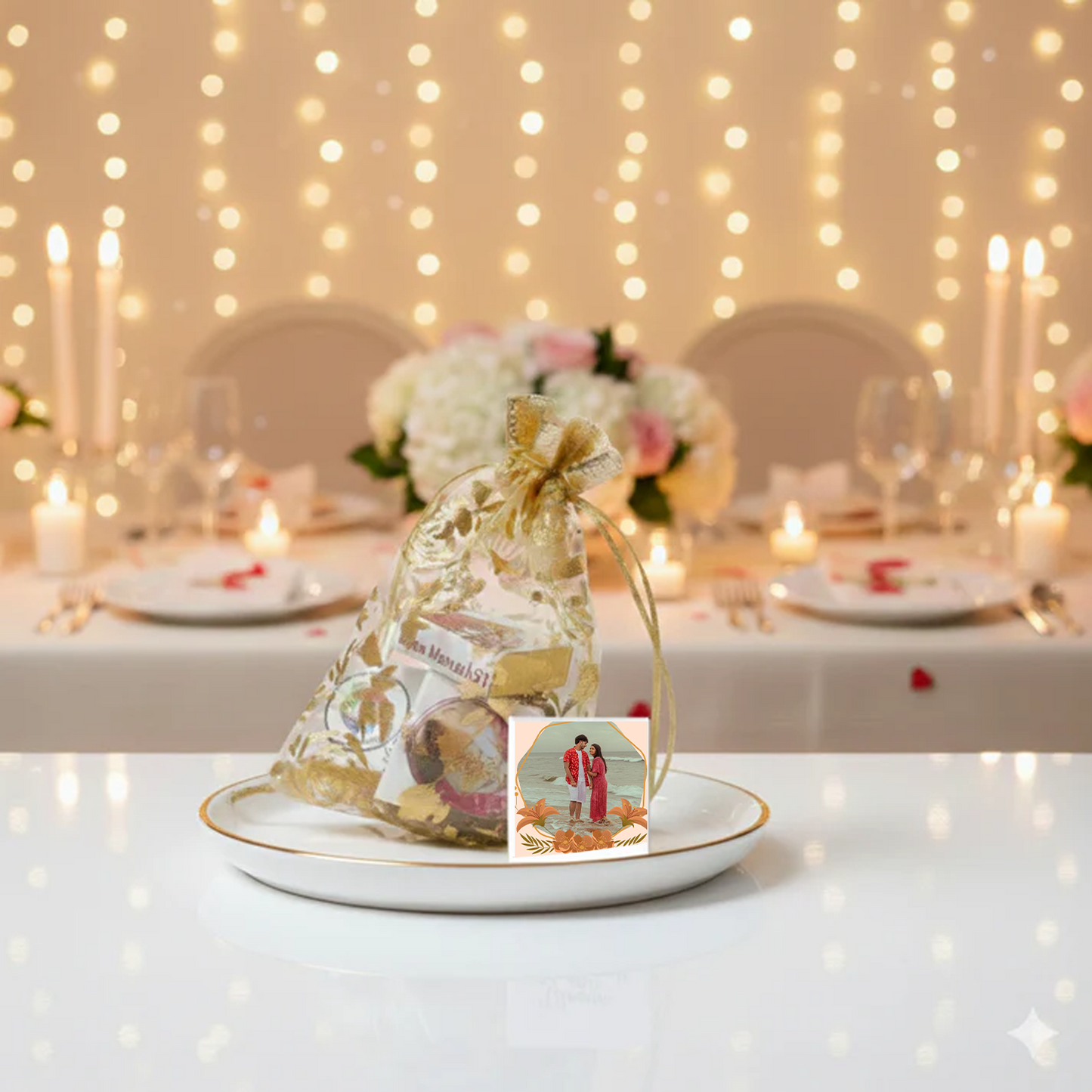 Customized Photo Chocolate Potli Gift for Special Moments