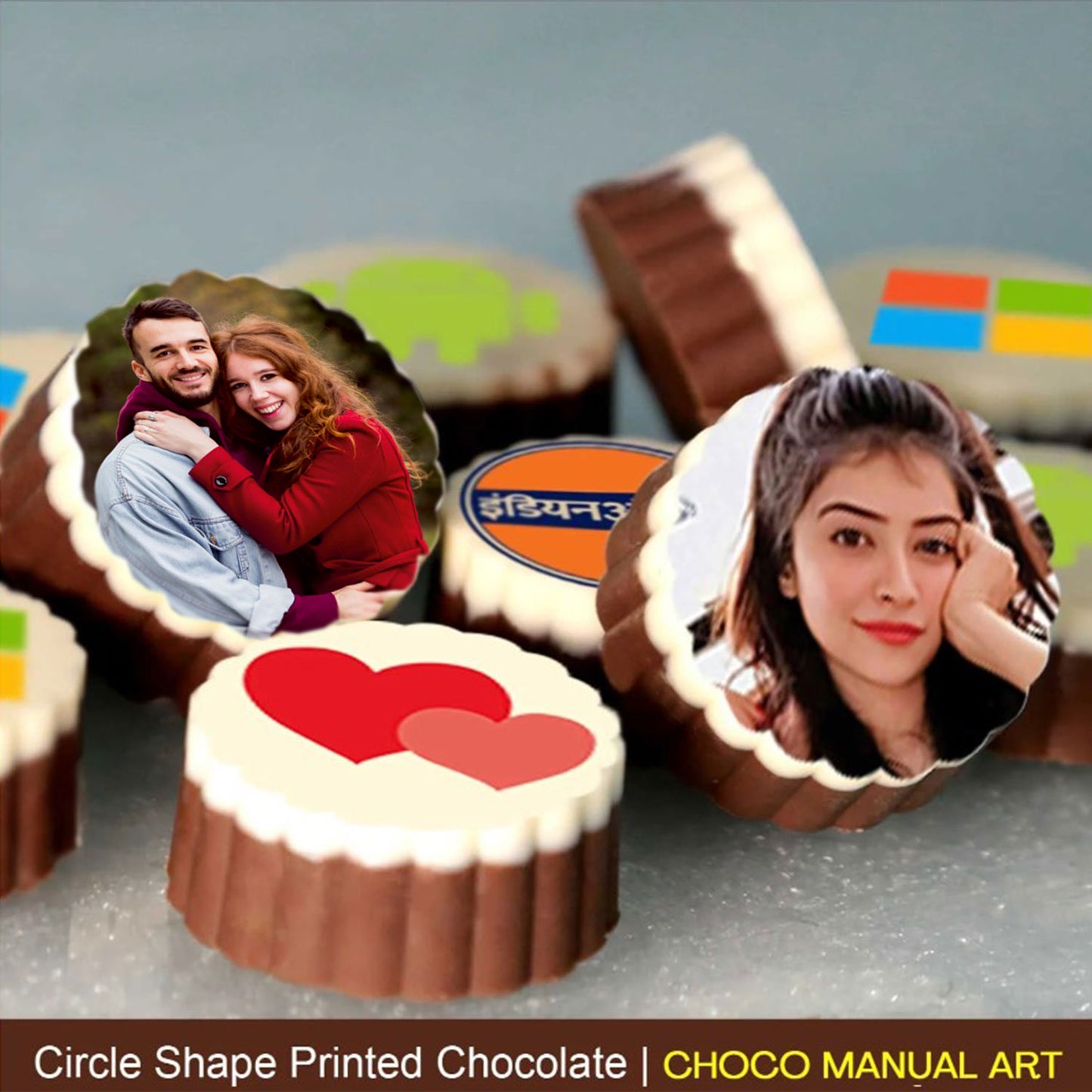 Printed Valentine's day chocolate gift for her