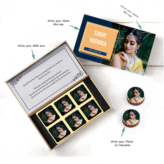 Buy Sorry Customised Chocolate Gifts Online In India
