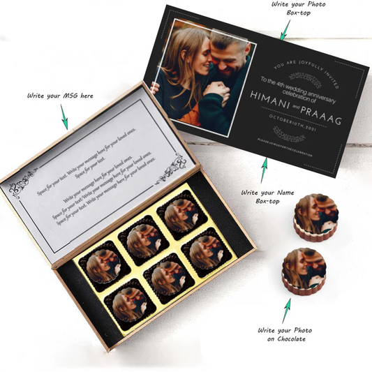 Personalised elegant black Anniversary Invitation