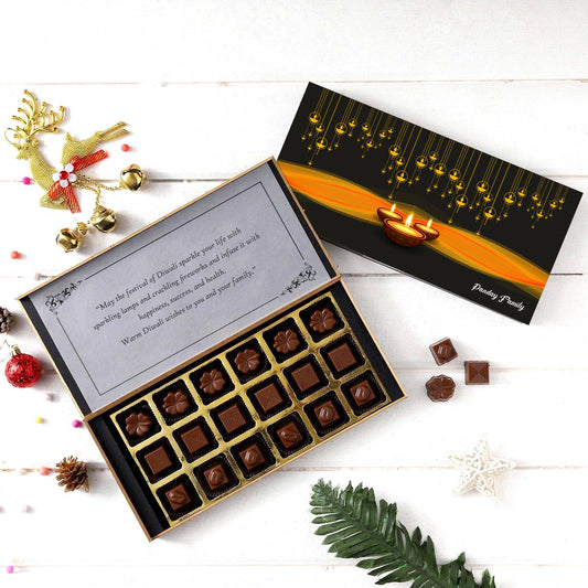 Personalised colourful chocolates box diwali gift print your logo