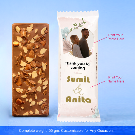 Exclusive Customized Chocolate Bar with High-Quality Photo Print