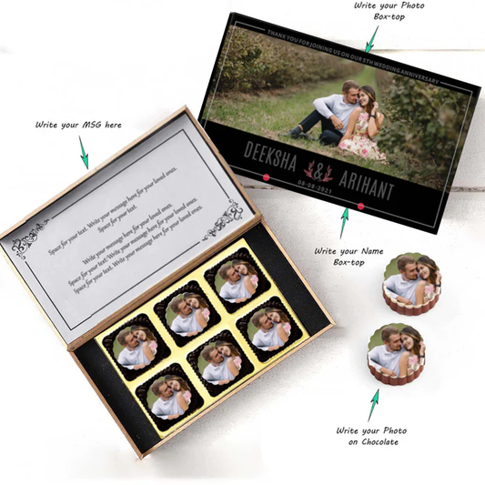 Red leaf personalised anniversary return gift