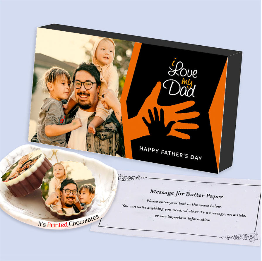 Dad & Son Shadow Printed Box of Chocolates