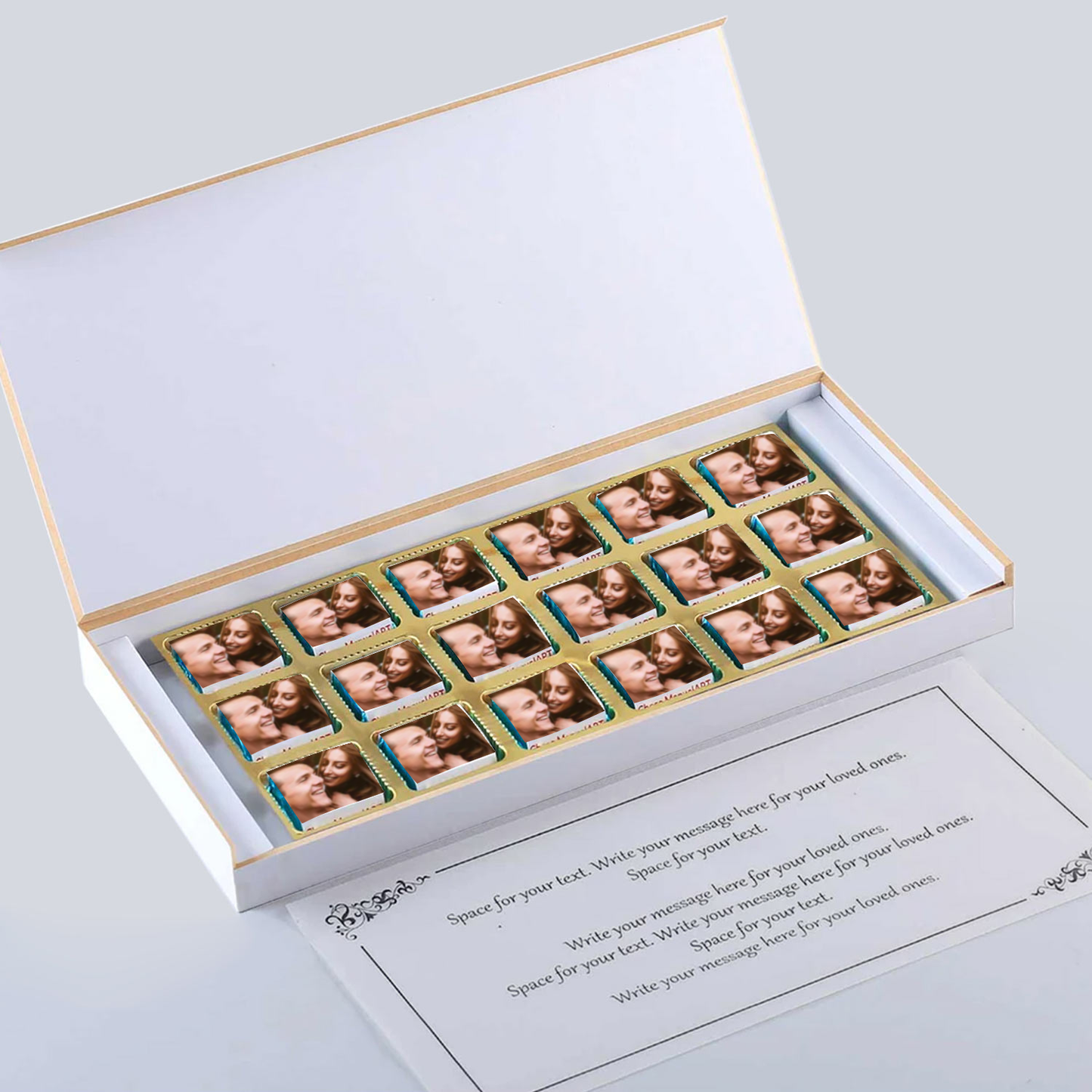 Golden floral Designed Personalised Anniversary Invite