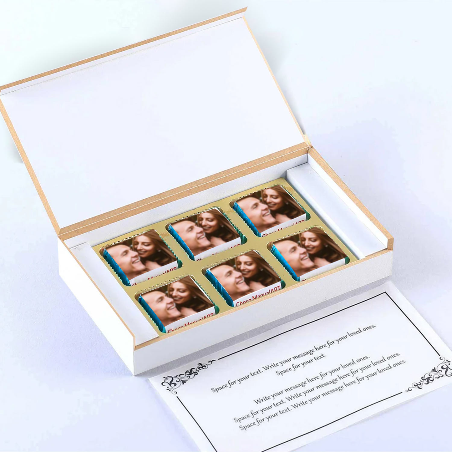 Golden floral Designed Personalised Anniversary Invite