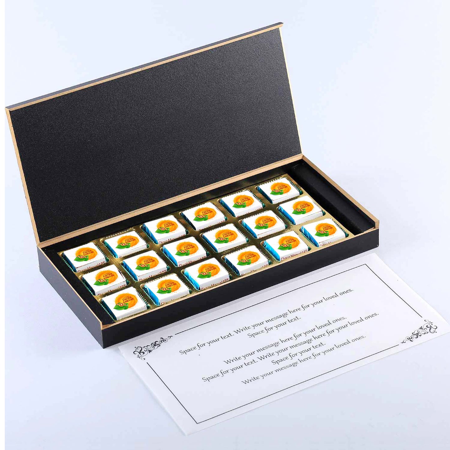 Unique Customized Rakshabandhan Rakhi Gift with Roli Chawal and 6 pcs Special Rakhi