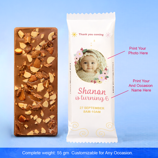 Custom Photo Chocolate Bar – Handmade Premium Delight