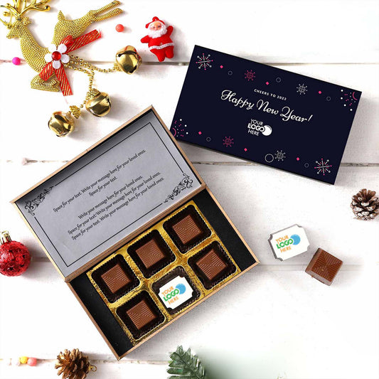For New Year and Christmas | Your brand on chocolates | Logo chocolates Gifts