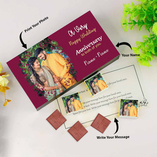 Photo Printed Chocolates with Delicate Design