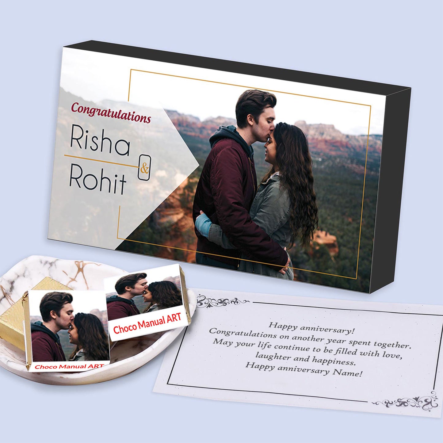 Personalised chocolates with photo india with name