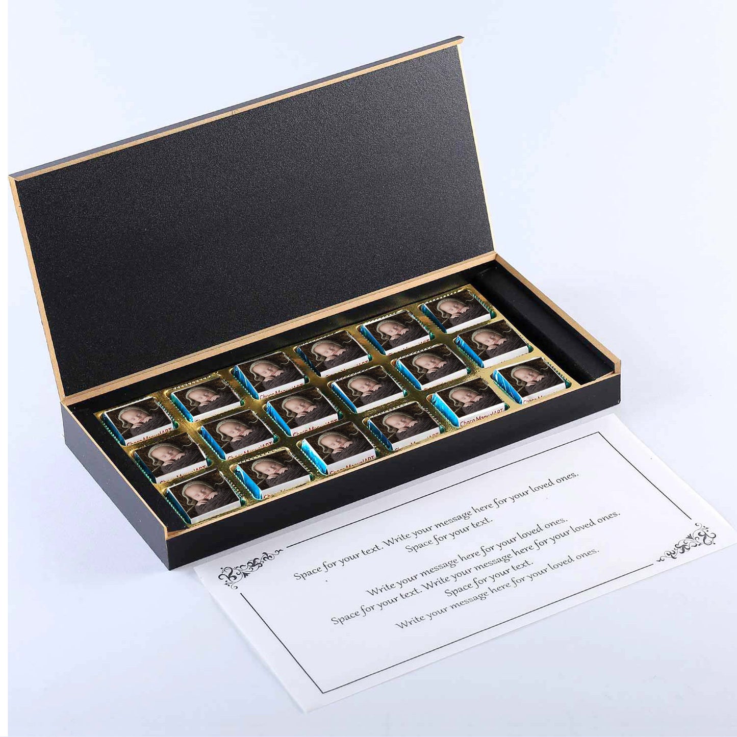 Elegant customised baby boy announcement gift