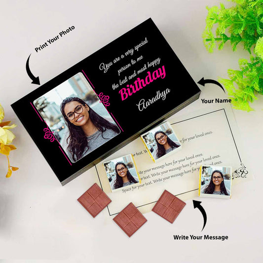 The Customised gifts with the Photo chocolate