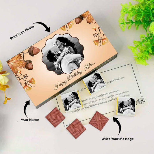 Shop Unique Chocolate gifts For Birthday | Personalization Photo Name msg in Indian