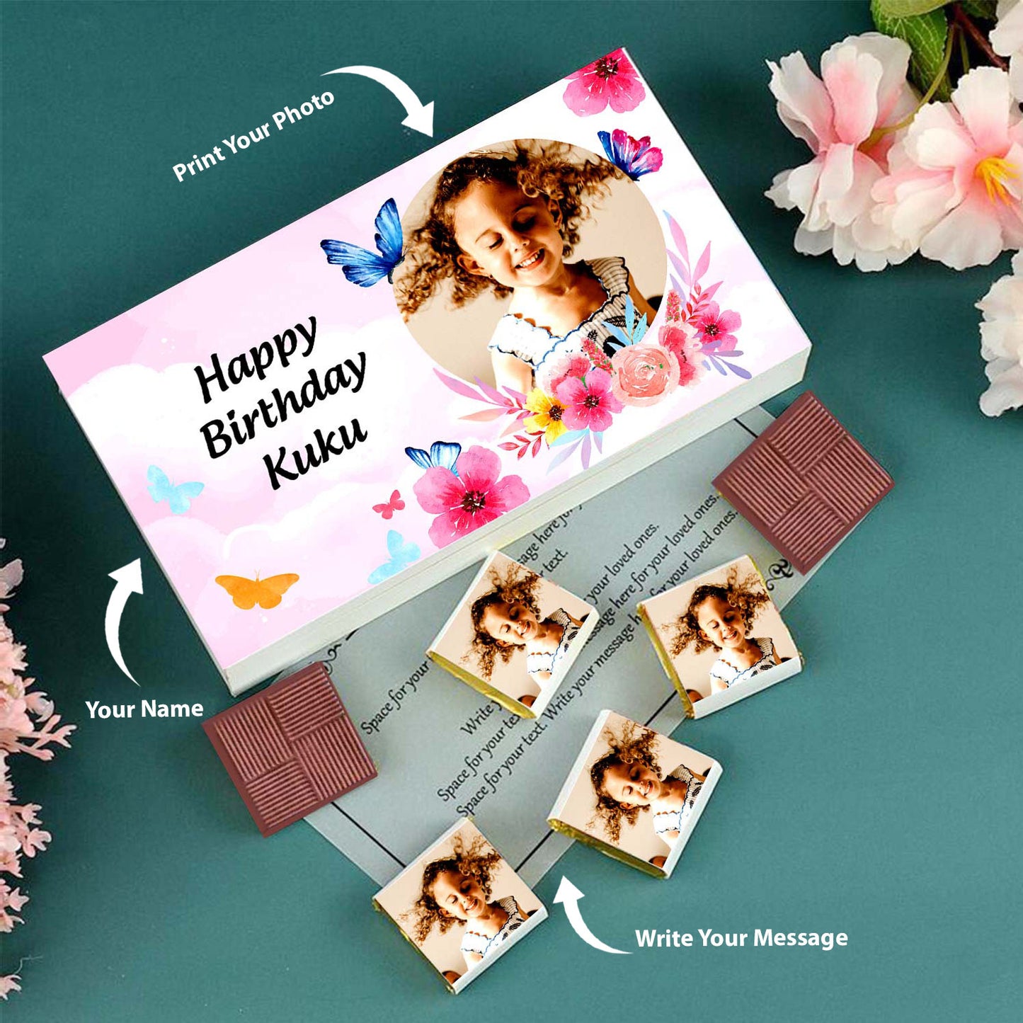 Chocolate Gift Box. Birthday Gift For ChocolateLovers. Fruit and Nuts Chocolate In Box.