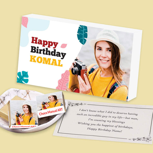 Personalised chocolates with photo