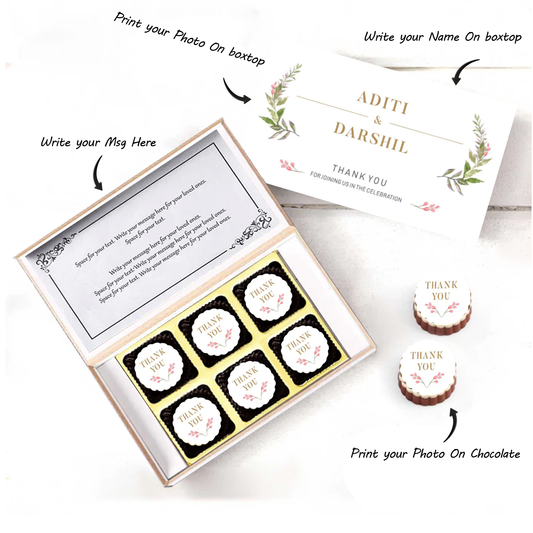 Blooming flowers white Decent box of Chocolates wedding return gift