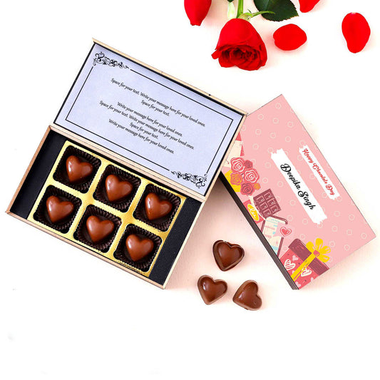 Buy online @399 Chocolate Day Printed Chocolate with photo/name