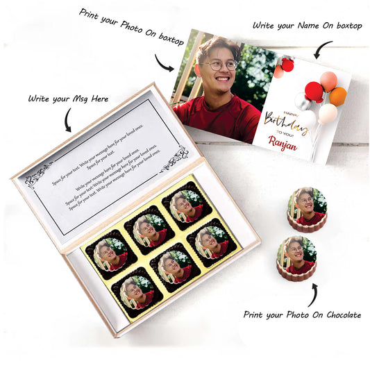 Birthday Gift Chocolate Box with Photo