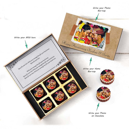 Buy Best Wedding Anniversary Chocolate Gift | Choco ManualART