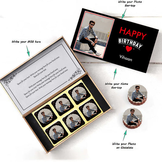 Customised Chocolates Box with Printed Photo