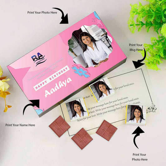 Corporate Chocolate Gift Ideas & Office Gifts for Employee's Birthdays I Elegant gift with wooden packaging