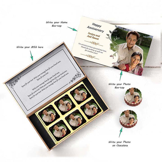 Personalised chocolates to celebrate the togetherness