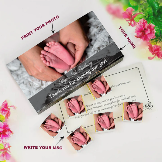 Little steps for little feet customised birthday return gift