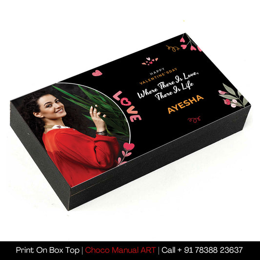 Love Theme Personalised Valentine's Chocolate gift Box