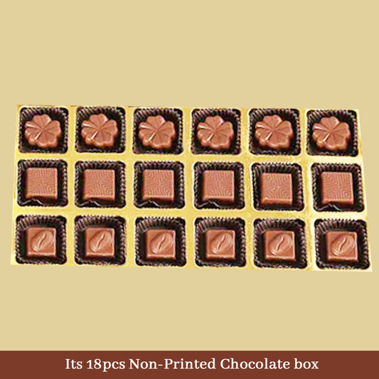 Diwali Chocolate Gift Box – 18 Chocolates Non Printed (Sample)