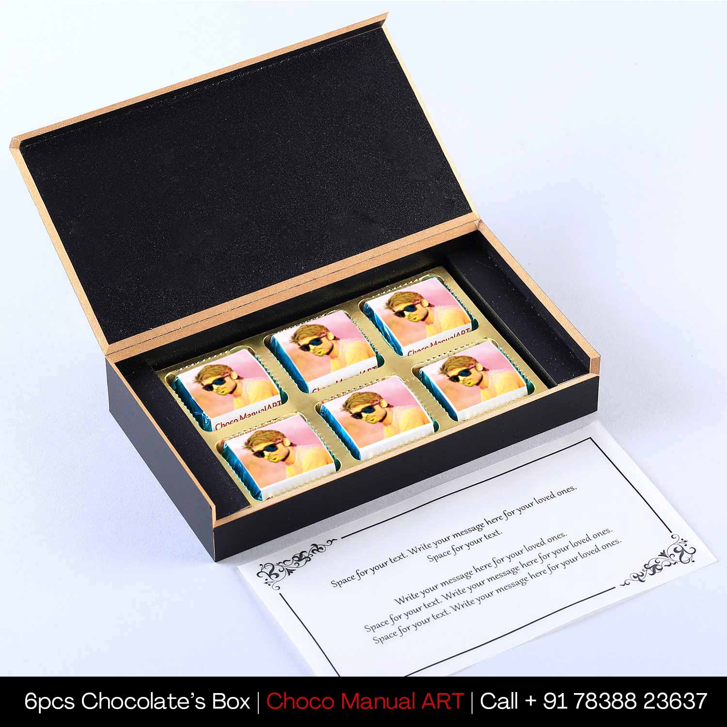 Colourful holi personalised gift of chocolates
