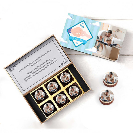 Fist bump clipart printed father's day chocolates