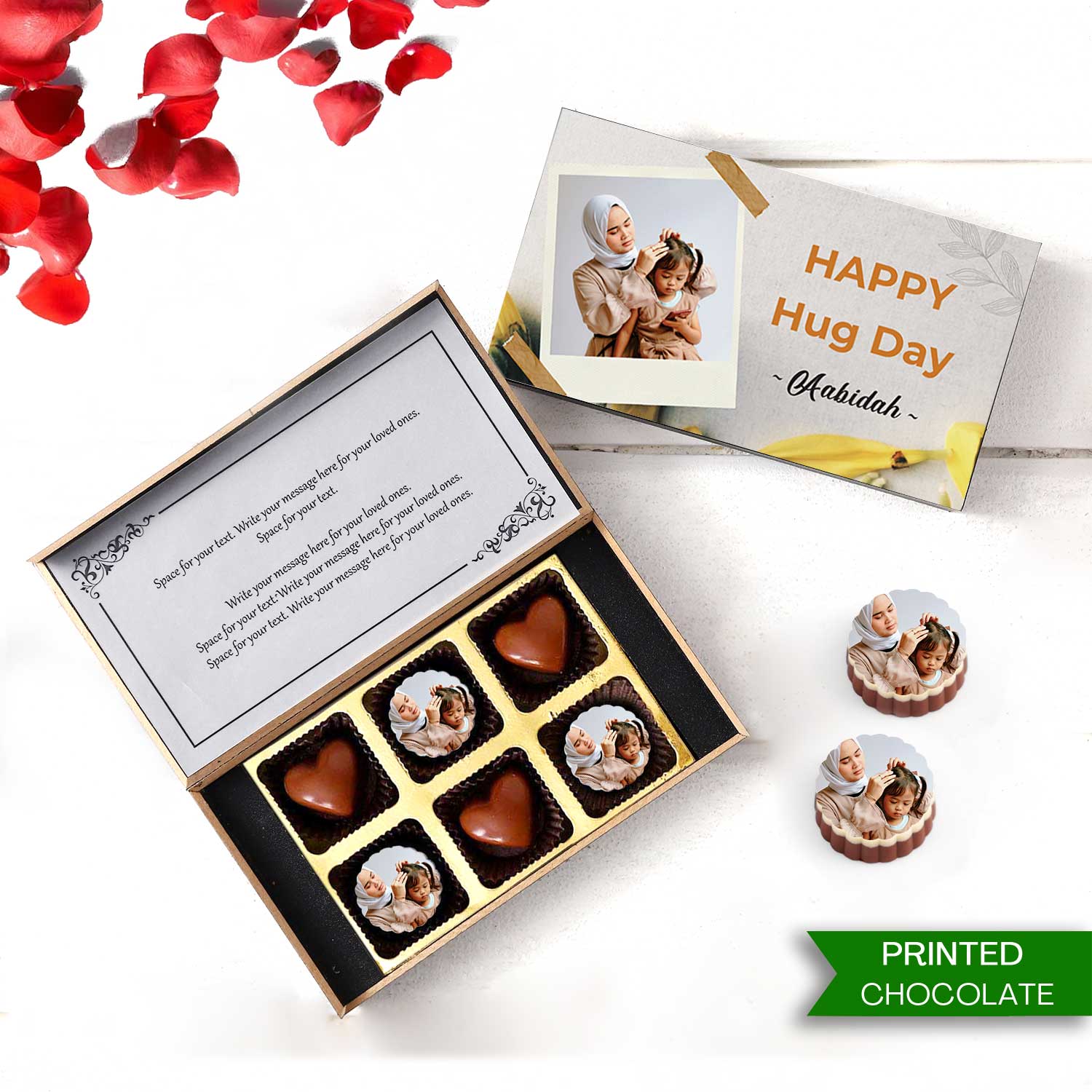 Customised Chocolate gift for Hug Day