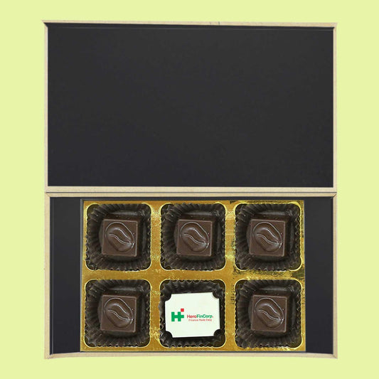 Beautiful black box of chocolates corporate gift - Choco Manual ART