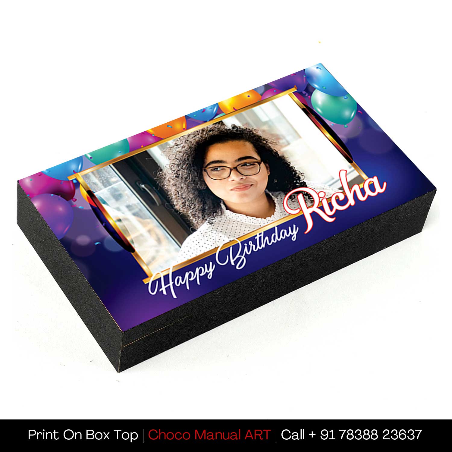 Customized Chocolates Box with Printed Name on it