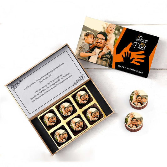 Dad & Son Shadow Printed Box of Chocolates