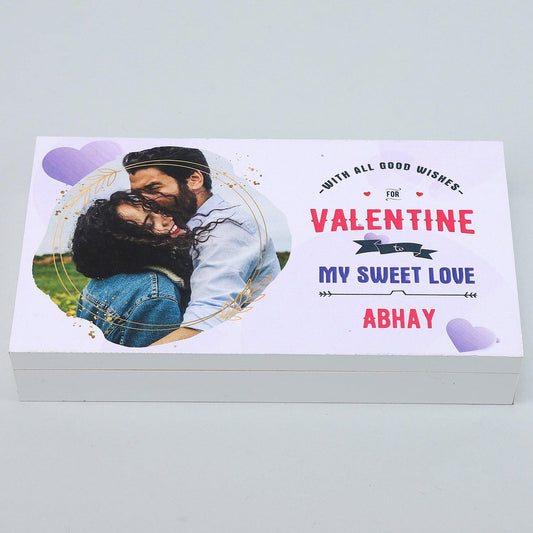 My Sweet Love Valentine Personalised Chocolate Box - Choco Manual ART