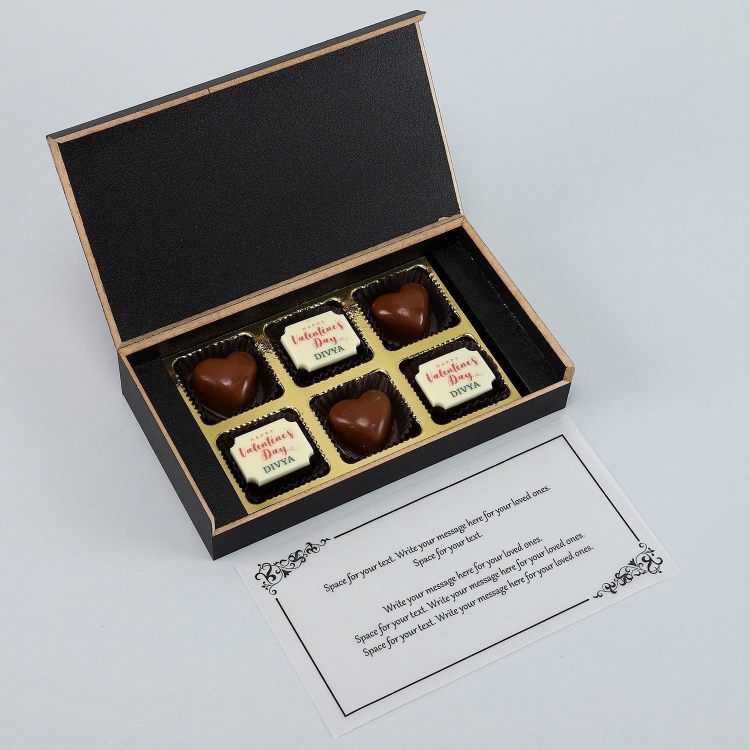 Full Of Hearts & Love Personalised Chocolate Box - Choco Manual ART