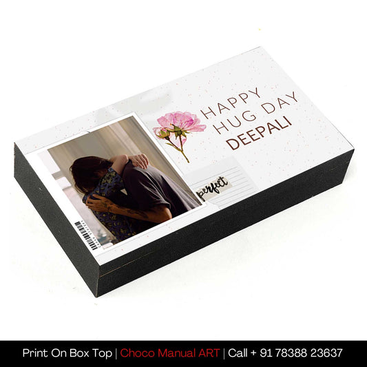 Unique Hug Day Customised Chocolate gift Box